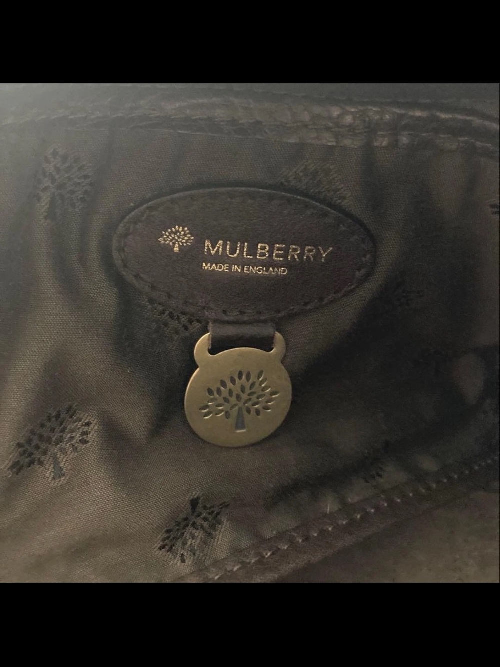 Mulberry Dark Brown Leather Satchel with Gold Turn-Lock - Picture 12 of 16